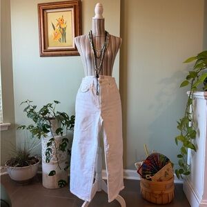 CQY White Denim Jeans